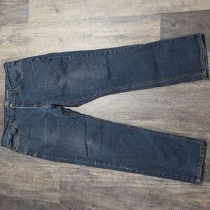 Signature Levi Strauss Men's 36X 32 Dark Wash Athletic Fit